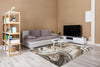 Dynamic Rugs Eclipse 63436 Cream/Mocha Area Rug Room Scene Feature