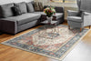Dynamic Rugs Elise 6302 Red/Blue/Beige Area Rug Room Scene Feature