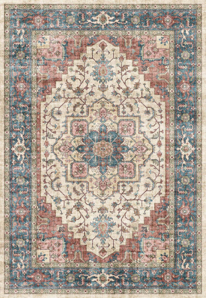 Dynamic Rugs Elise 6302 Red/Blue/Beige Area Rug main image