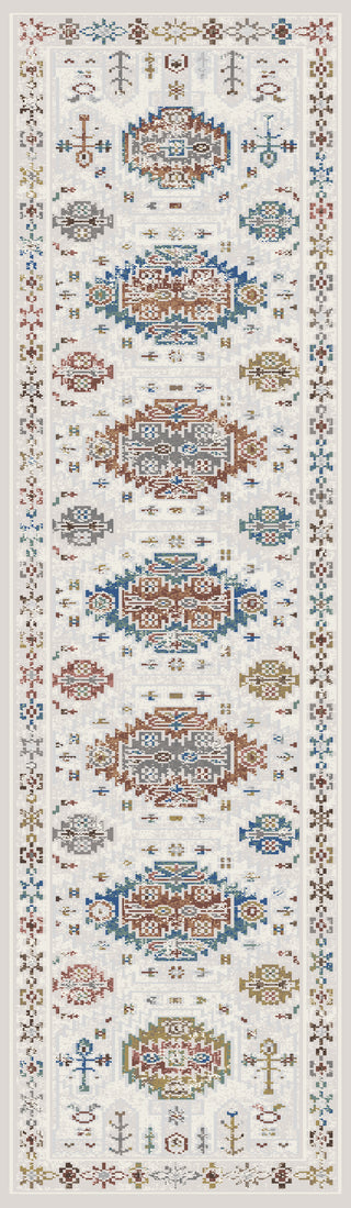 Dynamic Rugs Falcon 6804 Ivory/Grey/Blue/Red/Gold Area Rug