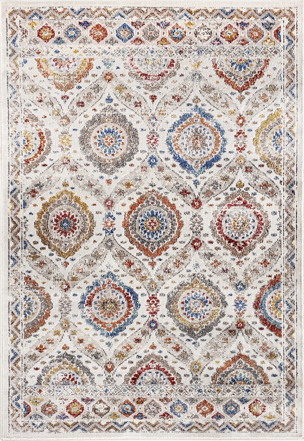 Dynamic Rugs Falcon 6806 Ivory/Grey/Blue/Red/Gold Area Rug – Incredible ...