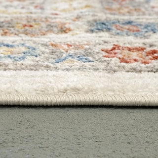 Dynamic Rugs Falcon 6807 Ivory/Grey/Blue/Red/Gold Area Rug