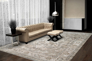 Dynamic Rugs Flare 14740 Beige/Grey/Ivory Area Rug Room Scene Feature