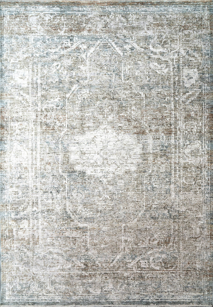 Dynamic Rugs Flare 14743 Beige/Ivory/Blue Area Rug main image