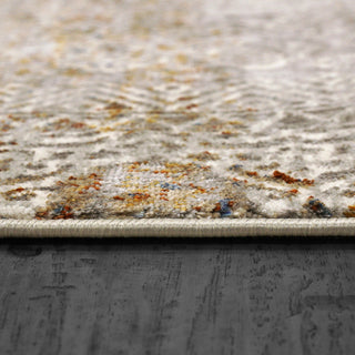 Dynamic Rugs Gold 1361 Grey/Ivory/Navy Area Rug Detail