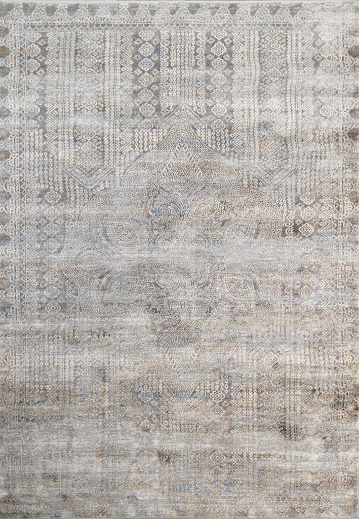 Dynamic Rugs Gold 1361 Grey/Ivory/Navy Area Rug main image