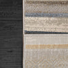 Dynamic Rugs Gold 1363 Grey/Multi Area Rug Corner Shot