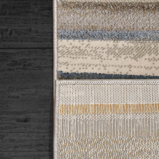 Dynamic Rugs Gold 1363 Grey/Multi Area Rug Corner Shot