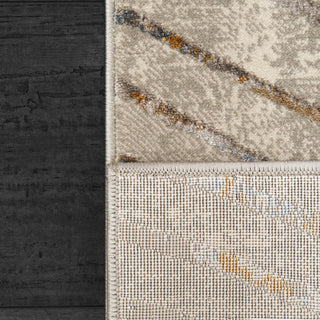 Dynamic Rugs Gold 1364 Grey/Ivory/Multi Area Rug Corner Shot
