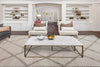 Dynamic Rugs Haven 19594 Ivory/Grey Area Rug Room Scene Feature