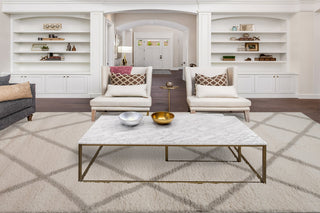 Dynamic Rugs Haven 19594 Ivory/Grey Area Rug Room Scene Feature
