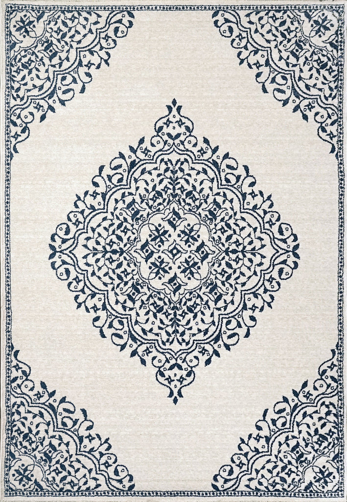 Dynamic Rugs Hera 3302 Ivory/Blue Area Rug