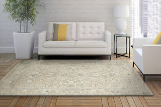 Dynamic Rugs Hudson 1450 Beige/Ivory Area Rug Room Scene Feature