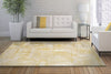 Dynamic Rugs Hudson 1454 Gold Area Rug Room Scene Feature