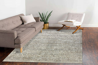 Dynamic Rugs Kyra 13704 Cream/Grey Area Rug Room Scene Feature