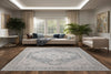 Dynamic Rugs Lara 14628 Ivory/Grey Area Rug Room Scene Feature