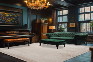 Dynamic Rugs Lazer 12673 Grey Area Rug Room Scene Feature