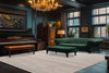Dynamic Rugs Lazer 12674 Light Grey Area Rug Room Scene Feature