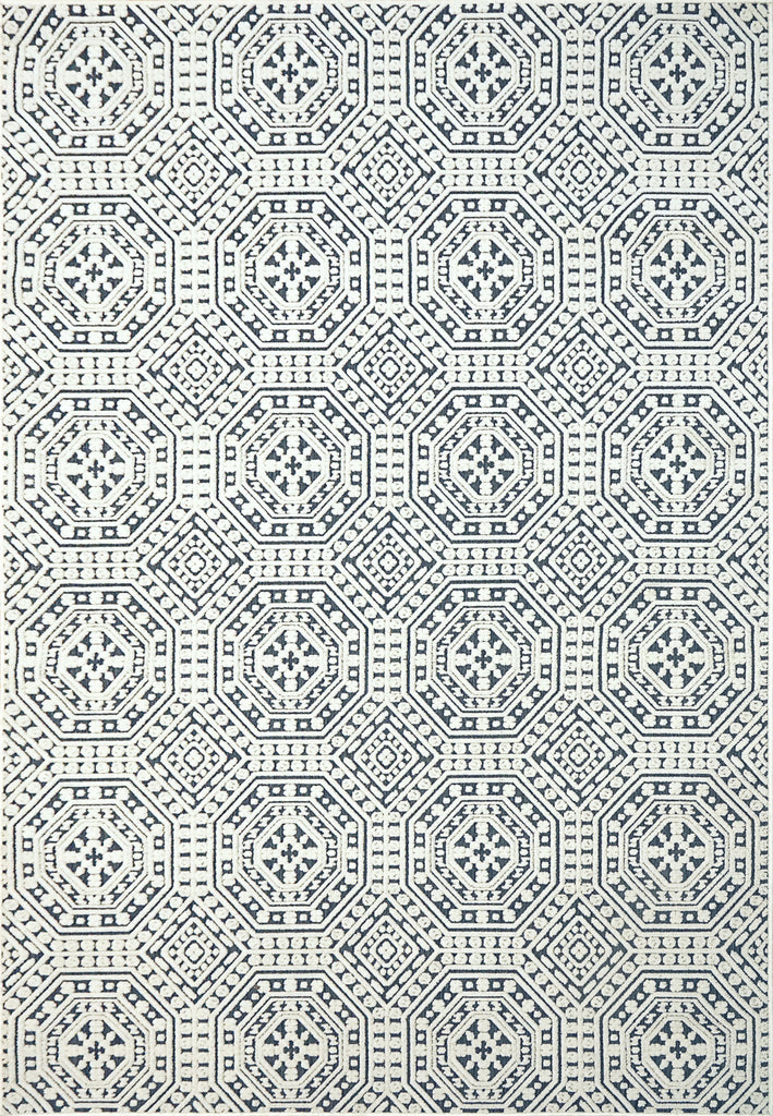 Dynamic Rugs Lotus 8149 Ivory/Denim Area Rug