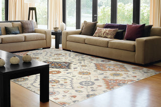 Dynamic Rugs Mabel 4091 Ivory/Multi Area Rug Room Scene Feature