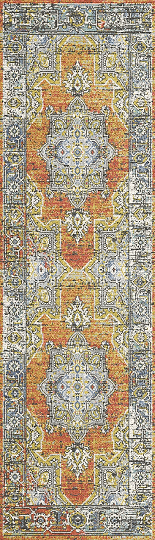 Dynamic Rugs Mabel 4093 Rust/Navy/Multi Area Rug