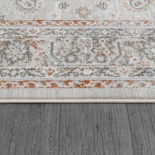 Dynamic Rugs Marina 8050 Grey/Rose Area Rug Detail