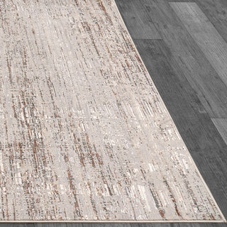Dynamic Rugs Marina 8053 Dark Grey/Rose Area Rug Corner Shot