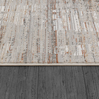 Dynamic Rugs Marina 8053 Dark Grey/Rose Area Rug Detail