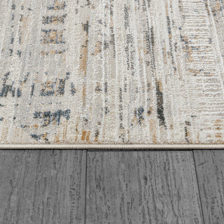 Dynamic Rugs Marina 8055 White/Grey Area Rug Detail