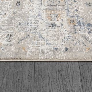 Dynamic Rugs Marina 8056 Grey/Blue Area Rug Detail