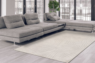 Dynamic Rugs Mesa 9744 Cream Area Rug Room Scene Feature