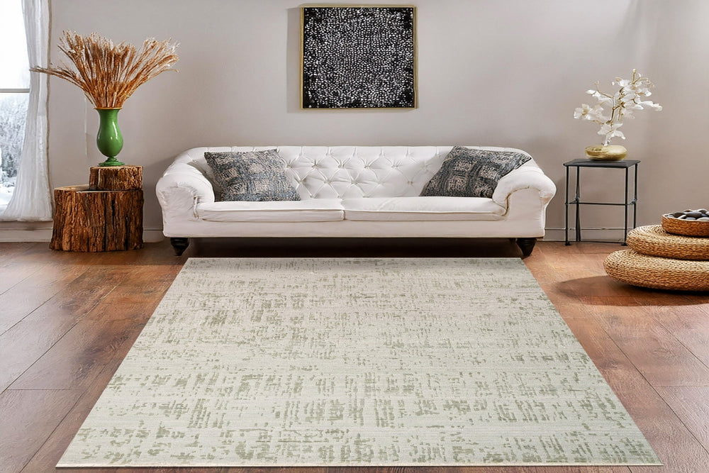 Dynamic Rugs Mesa 9748 Mint Green/Taupe Area Rug Room Scene Feature