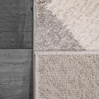 Dynamic Rugs Monroe 9812 Ivory/Grey Area Rug Corner Shot