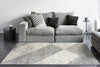 Dynamic Rugs Monroe 9812 Ivory/Grey Area Rug Room Scene Feature