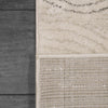 Dynamic Rugs Monroe 9815 Ivory/Grey Area Rug Corner Shot