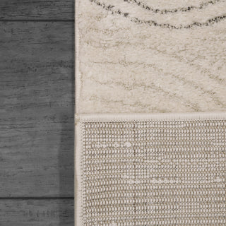 Dynamic Rugs Monroe 9815 Ivory/Grey Area Rug Corner Shot