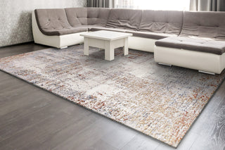 Dynamic Rugs Obsession 9530 Cream/Grey/Multi Area Rug Room Scene Feature