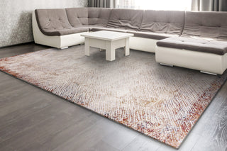 Dynamic Rugs Obsession 9532 Cream/Red Area Rug Room Scene Feature