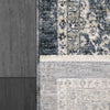 Dynamic Rugs Octo 6907 Navy/Ivory Area Rug Corner Shot