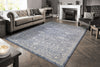Dynamic Rugs Octo 6907 Navy/Ivory Area Rug Room Scene Feature