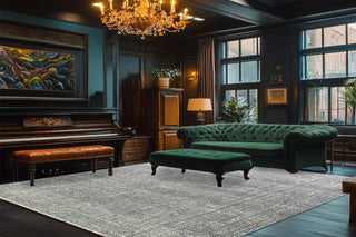 Dynamic Rugs Olivia 12730 Grey Area Rug Room Scene Feature