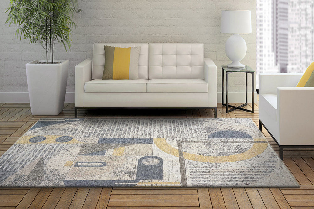 Dynamic Rugs Opulus 4315 Beige/Multi Area Rug Room Scene Feature