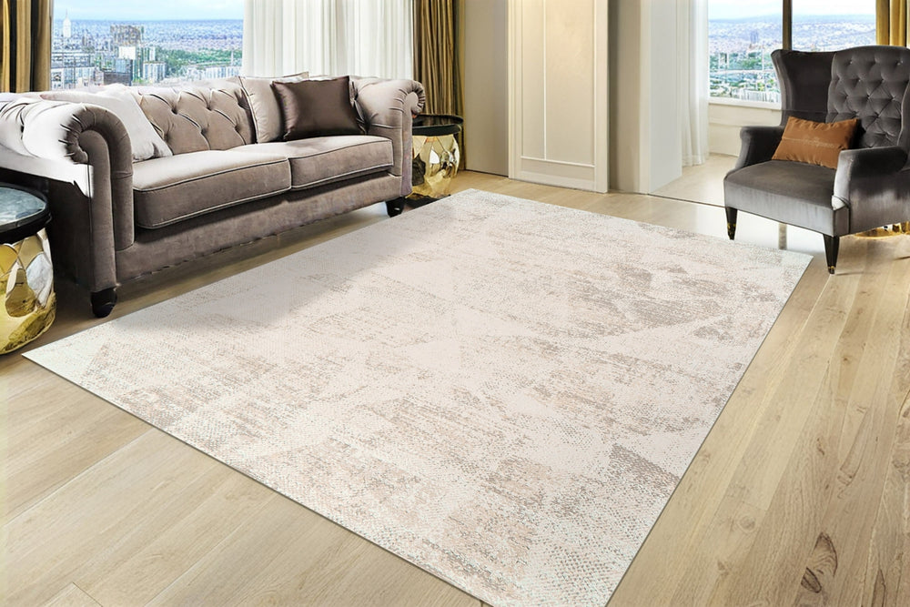 Dynamic Rugs Penta 6324 Grey Area Rug Room Scene Feature