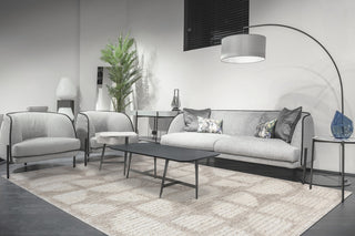 Dynamic Rugs Pike 11205 Sage/Ivory Area Rug Room Scene Feature