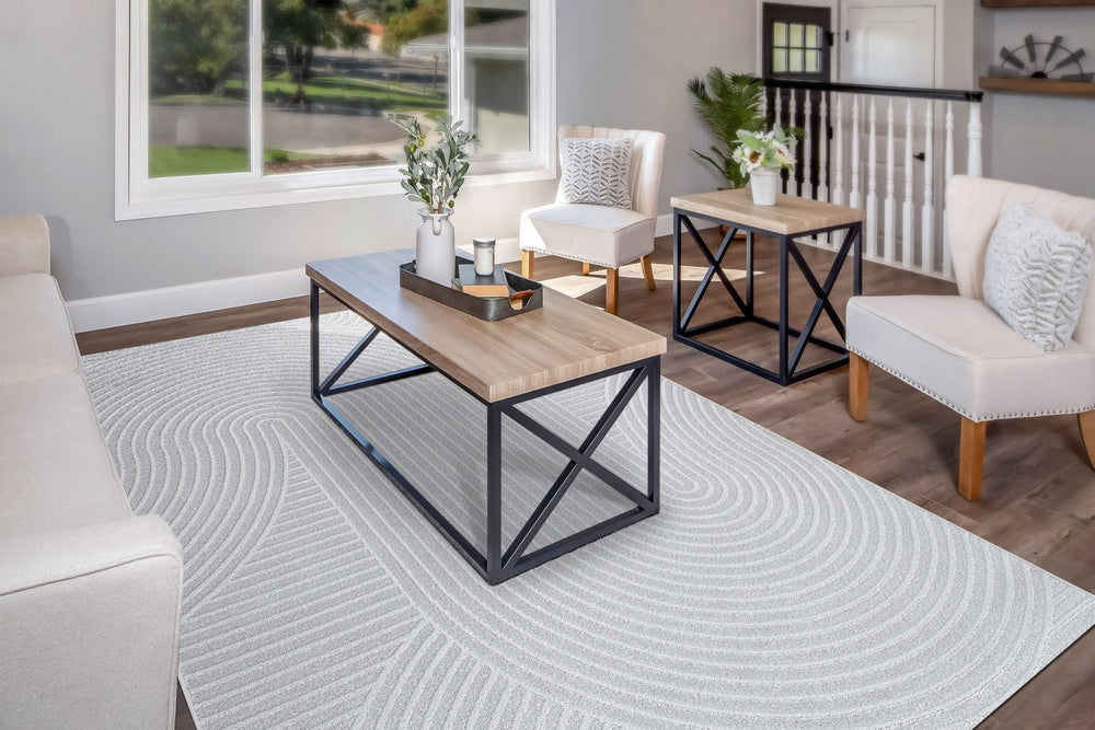 Dynamic Rugs Quin 41061 Ivory Area Rug Room Scene Feature