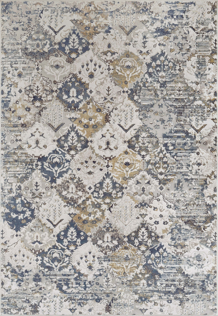 Dynamic Rugs Reha 1063 Cream/Beige/Blue Area Rug main image