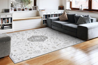 Dynamic Rugs Remix 6381 Cream/Beige/Grey Area Rug Room Scene Feature