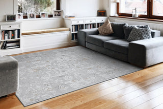 Dynamic Rugs Remix 6381 Grey/Beige Area Rug Room Scene Feature