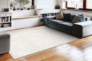 Dynamic Rugs Remix 6383 Cream/Beige Area Rug Room Scene Feature