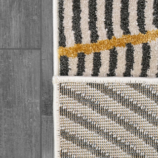 Dynamic Rugs Robin 1152 Ivory/Dark Grey/Gold Area Rug